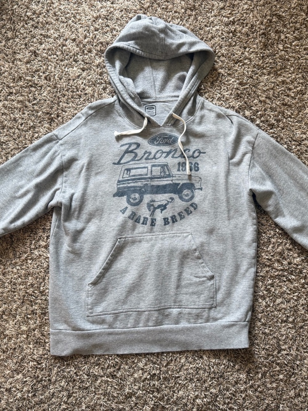 Ford Gray Crewneck Sweatshirt with Bronco Graphic